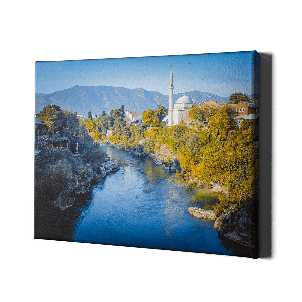 Mosquée Koski Mehmed-pacha depuis le pont Stari Most